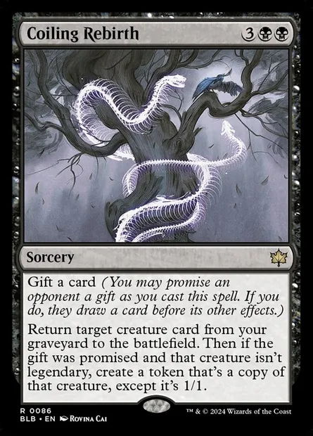 Coiling Rebirth, Magic card BLB 86 — Bloomburrow set