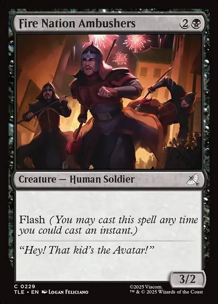 Fire Nation Ambushers, Magic card TLE 229 — Avatar: The Last Airbender Eternal set