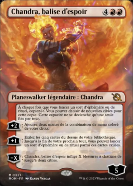 Chandra, balise d'espoir, carte Magic MOM 321 — extension L'invasion des machines