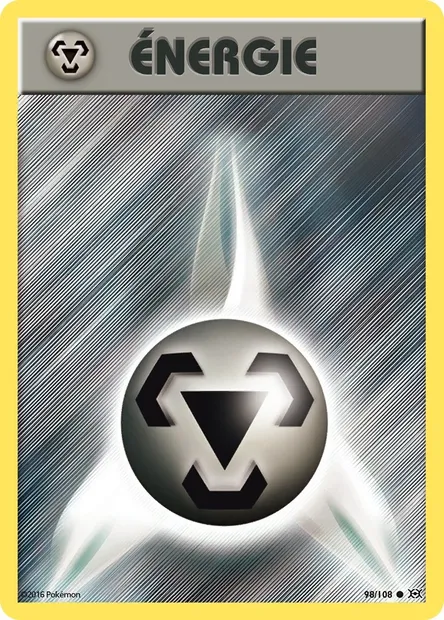 Énergie Métal, carte Pokémon EVO 98 — extension Évolutions