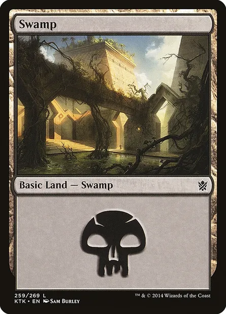 Swamp, Magic card KTK 259 — Khans of Tarkir set