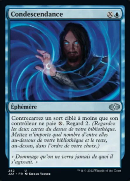 Condescendance, carte Magic J22 282 — extension Jumpstart 2022