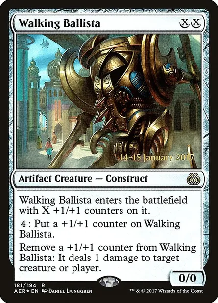 Walking Ballista, Magic card PAER 181s — Aether Revolt Promos set