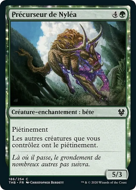 Précurseur de Nyléa, carte Magic THB 186 — extension Theros Beyond Death