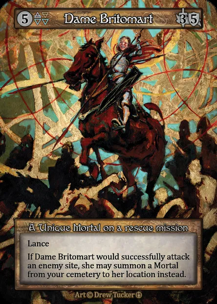 Dame Britomart, carte Sorcery ATH 019 — extension Arthurian Legends