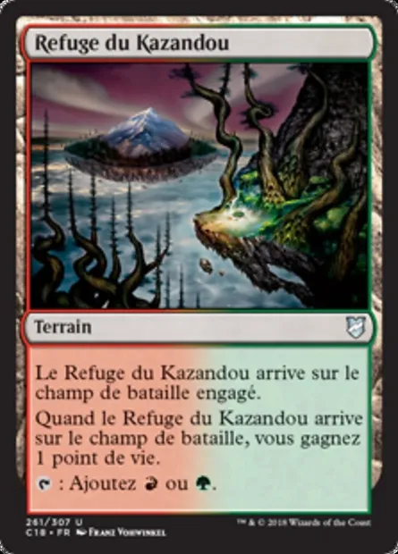 Refuge du Kazandou, carte Magic C18 261 — extension Commander 2018