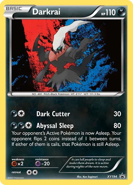 Darkrai, Pokémon card XY 194 — XY Black Star Promos set