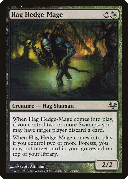 Hag Hedge-Mage, Magic card EVE 123 — Eventide set