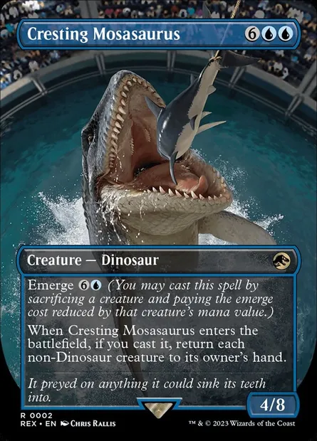 Cresting Mosasaurus, Magic card REX 2 — Jurassic World Collection set