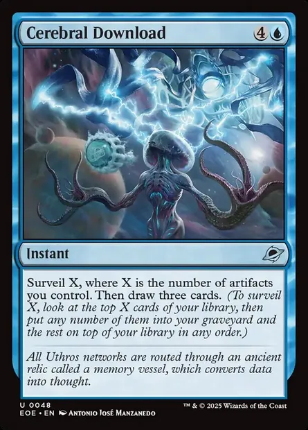 Cerebral Download, Magic card EOE 48 — Edge of Eternities set