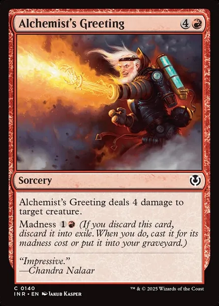 Alchemist's Greeting, Magic card INR 140 — Innistrad Remastered set