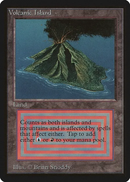Volcanic Island, Magic card LEB 287 — Limited Edition Beta set