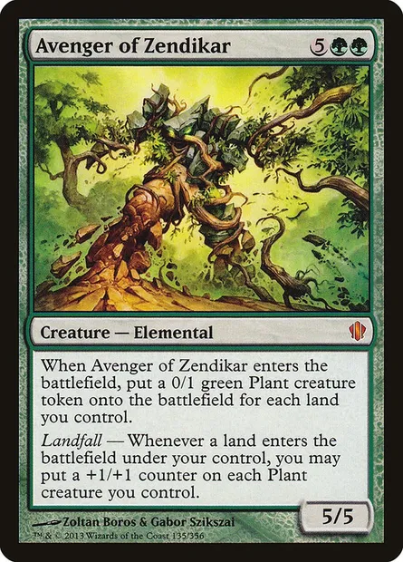 Avenger of Zendikar, Magic card C13 135 — Commander 2013 set