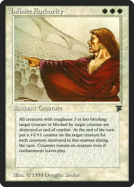 Infinite Authority, carte Magic LEG 22 — extension Legends