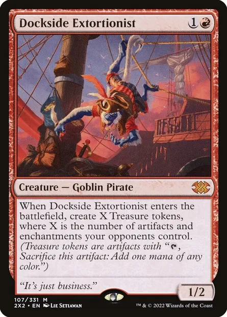 Dockside Extortionist, Magic card 2X2 107 — Double Masters 2022 set