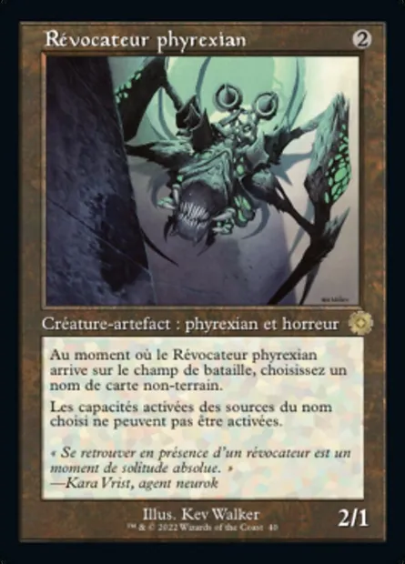 Révocateur phyrexian, carte Magic BRR 40 — extension The Brothers' War Retro Artifacts