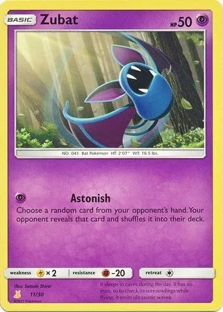 Zubat, Pokémon card TK10A 011 — Sun & Moon Trainer Kit: Lycanroc & Alolan Raichu (Alolan Raichu) set