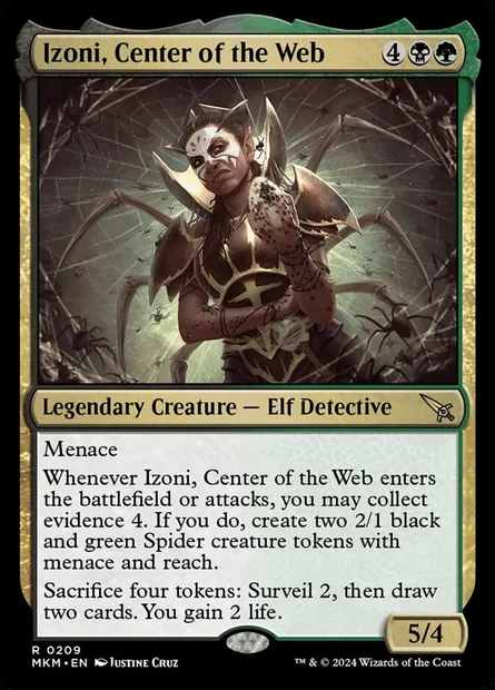 Izoni, Center of the Web, Magic card MKM 209 — Murders at Karlov Manor set