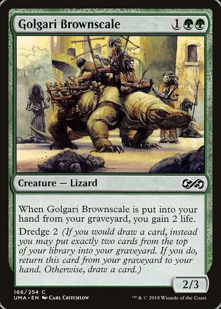 Golgari Brownscale, Magic card UMA 166 — Ultimate Masters set