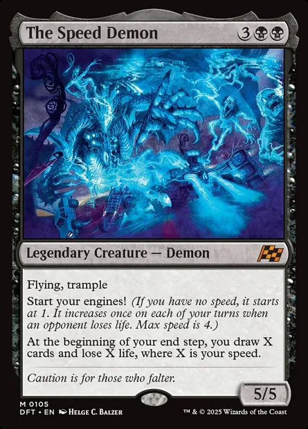 The Speed Demon, Magic card DFT 105 — Aetherdrift set