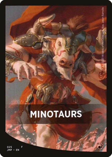 Minotaurs, carte Magic FJMP 25 — extension Jumpstart Front Cards