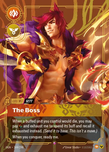 The Boss, carte Riftbound OGN 269 — extension Origins