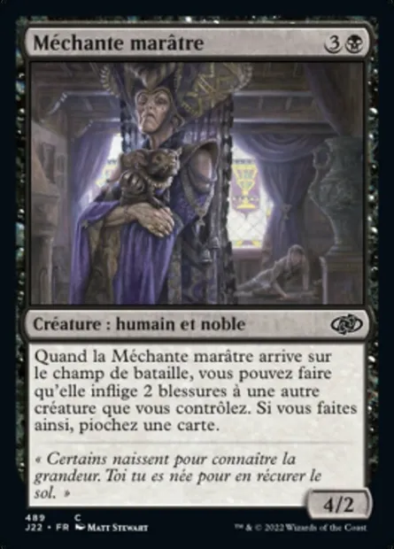 Méchante marâtre, carte Magic J22 489 — extension Jumpstart 2022