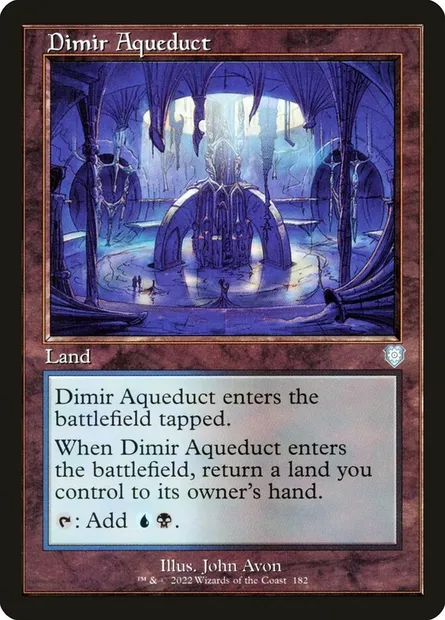 Dimir Aqueduct, Magic card BRC 182 — The Brothers' War Commander set