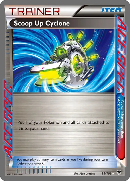 Scoop Up Cyclone, Pokémon card PLB 95 — Plasma Blast set
