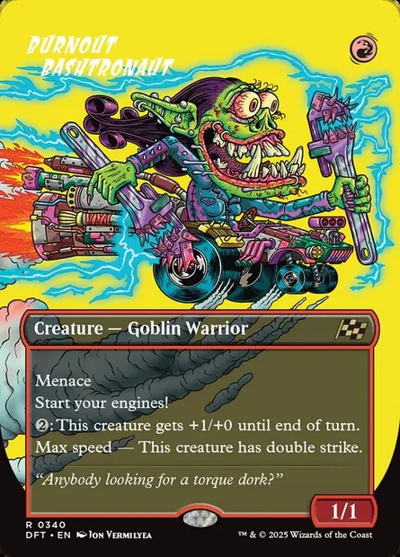 Burnout Bashtronaut, Magic card DFT 340 — Aetherdrift set