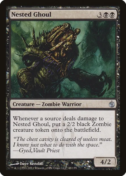 Nested Ghoul, Magic card MBS 48 — Mirrodin Besieged set