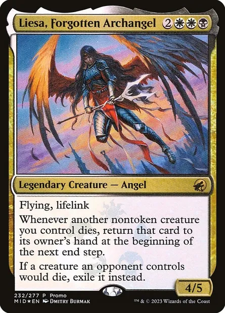 Liesa, Forgotten Archangel, Magic card PMID 232★ — Innistrad: Midnight Hunt Promos set