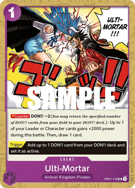 Ulti-Mortar, One Piece card OP01-118 — ROMANCE DAWN set