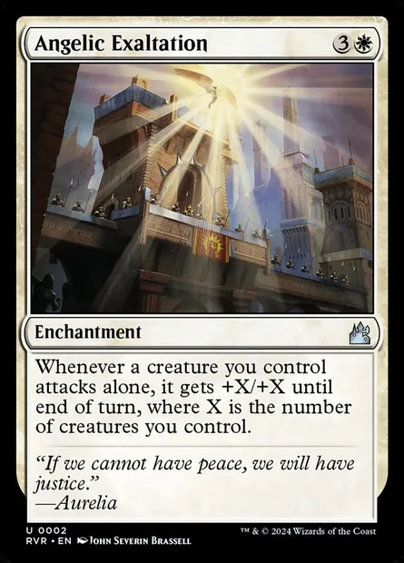 Angelic Exaltation, Magic card RVR 2 — Ravnica Remastered set