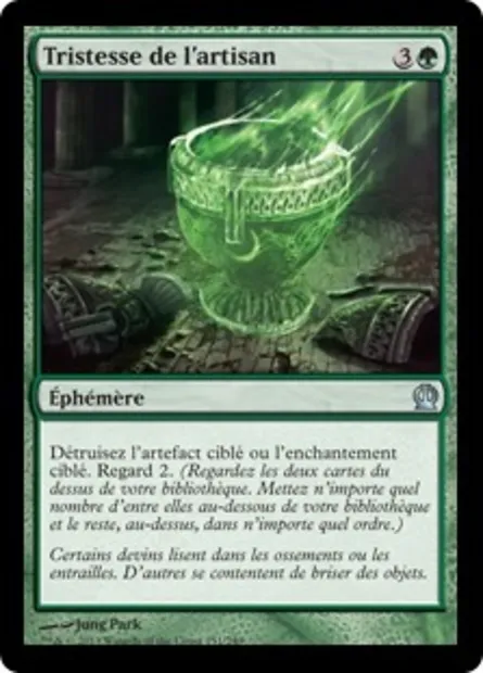 Tristesse de l'artisan, carte Magic THS 151 — extension Theros