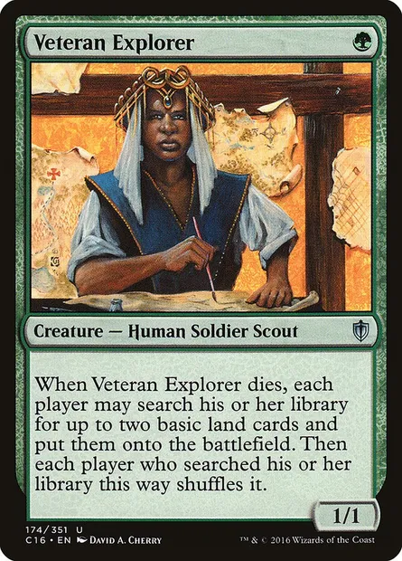 Veteran Explorer, Magic card C16 174 — Commander 2016 set