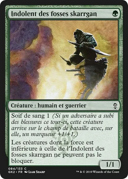 Indolent des fosses skarrgan, carte Magic GK2 84 — extension RNA Guild Kit