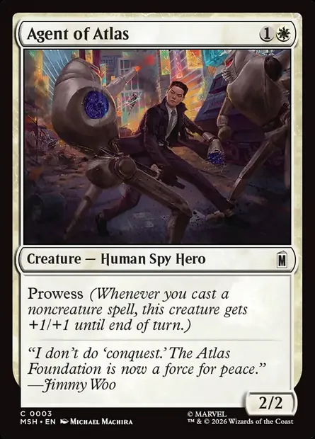 Agent of Atlas, Magic card MSH 3 — Marvel Super Heroes set