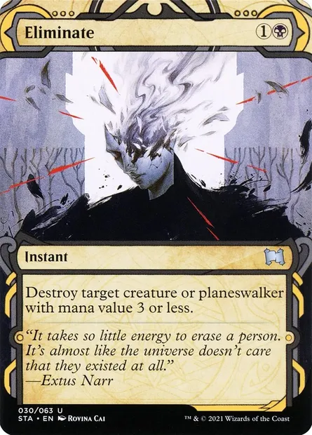 Eliminate, Magic card STA 30 — Strixhaven Mystical Archive set