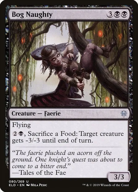 Bog Naughty, Magic card ELD 80 — Throne of Eldraine set