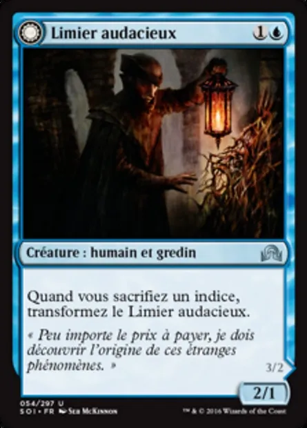 Limier audacieux // Porteur d'irrésistibles vérités, carte Magic SOI 54 — extension Ténèbres sur Innistrad
