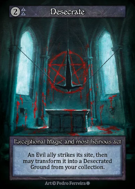 Desecrate, carte Sorcery GOT 233 — extension Gothic