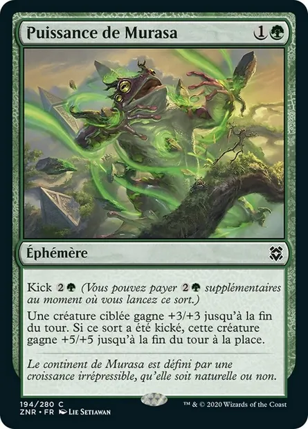 Puissance de Murasa, carte Magic ZNR 194 — extension Renaissance de Zendikar