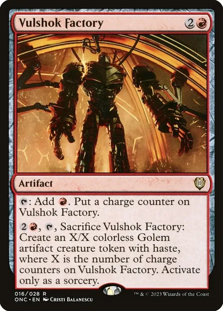 Vulshok Factory, Magic card ONC 16 — Phyrexia: All Will Be One Commander set