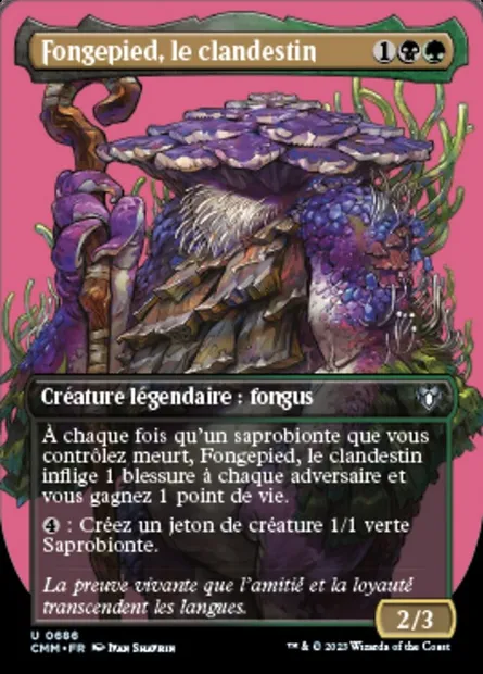 Fongepied, le clandestin, carte Magic CMM 686 — extension Commander Masters