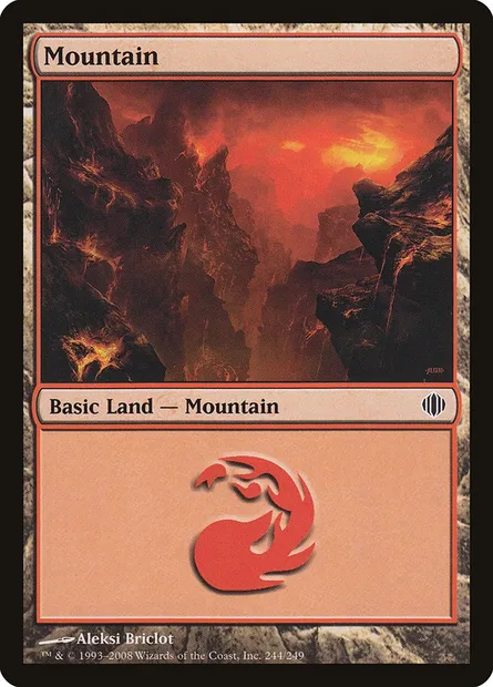 Mountain, Magic card ALA 244 — Shards of Alara set