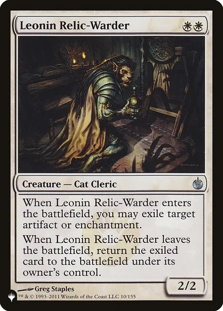 Garde-relique léonin, carte Magic PLST MBS-10 — extension The List