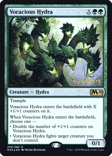 Hydre vorace, carte Magic PM20 200s — extension Core Set 2020 Promos
