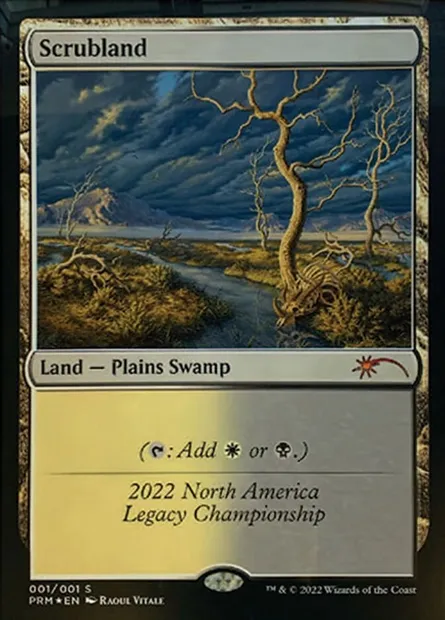 Scrubland, Magic card OLGC 2022B — Legacy Championship set