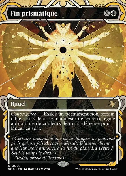 Fin prismatique, carte Magic SOA 7 — extension Secrets of Strixhaven Mystical Archive